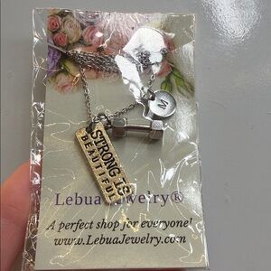 Silver Strong is Beautiful Necklace